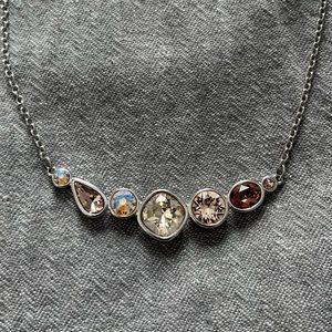 Touchstone Crystal “Line in the Sand” Statement Nacklace